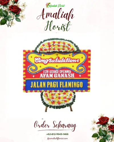 Bunga Papan Congratulation di Pondok Rajeg